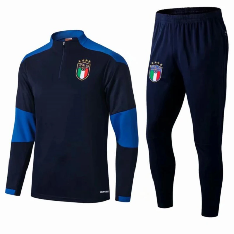 

TYBURN New 2020 ITALIA Survetement Jacket Training Suit Tracksuits 2021 Italy Men Tracksuit Football Jacket Tracksuit Set