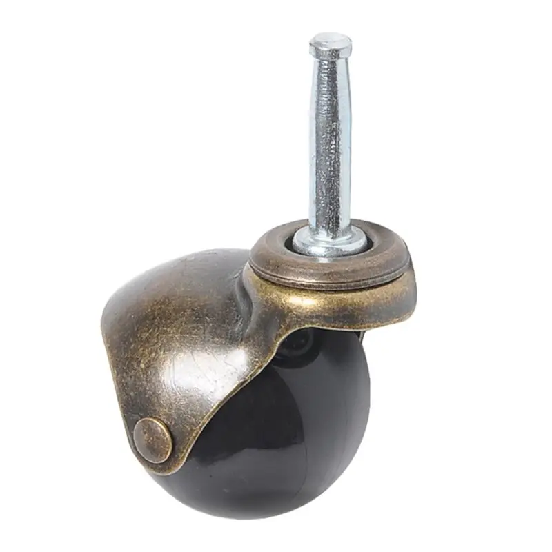 2-колесный старинный латунный ролик с длинным стержнем грузоподъемностью 330