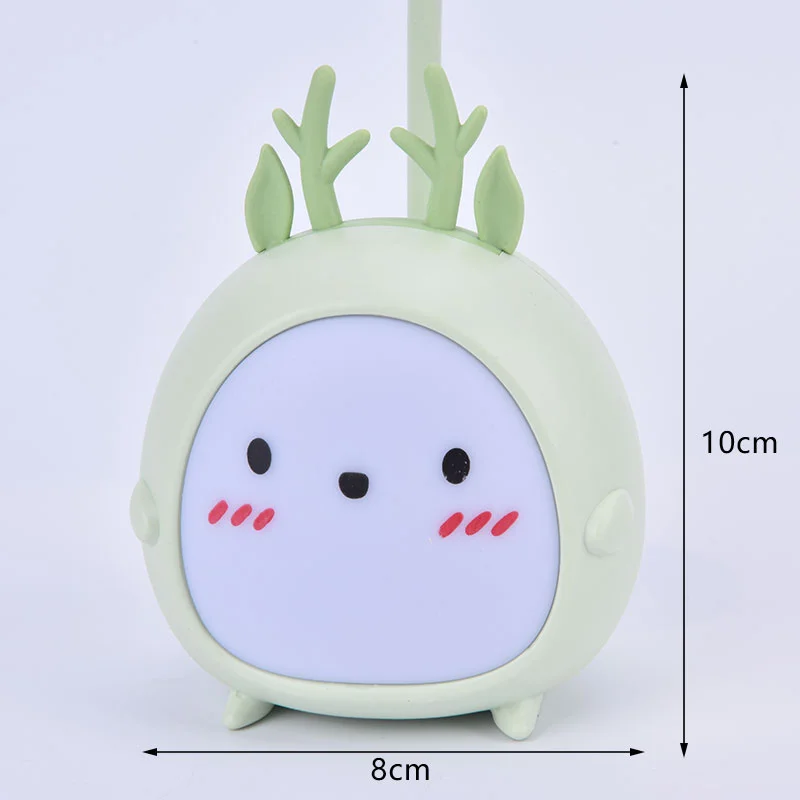 

LED Table Lamp USB Rechargeable Desk Lamp Three-speed Dimming Cute Dormitory Reading Lamp Eye Protection Bedroom Night Light
