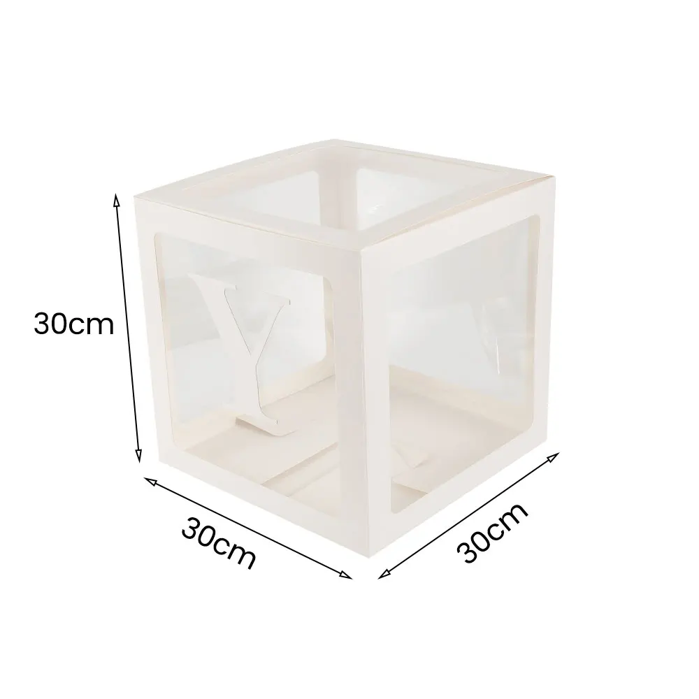 

4pcs Transparent Gift Box Macaron Balloons Box DIY Ballon Baby Shower Balloons Supply Tools Wedding Party Home Decorations
