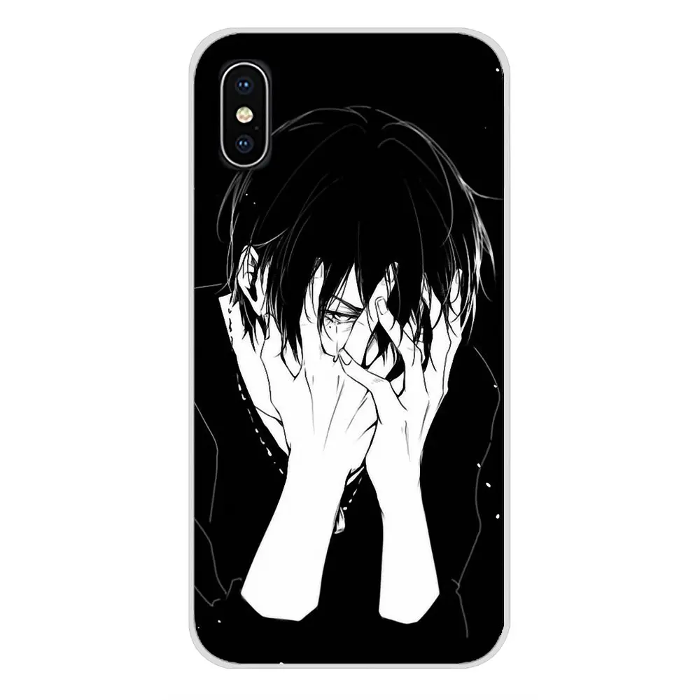 Для Samsung Galaxy J1 J2 J3 J4 J5 J6 J7 J8 Plus 2018 Prime 2015 2016 2017 Прозрачная мягкая сумка чехол Sad