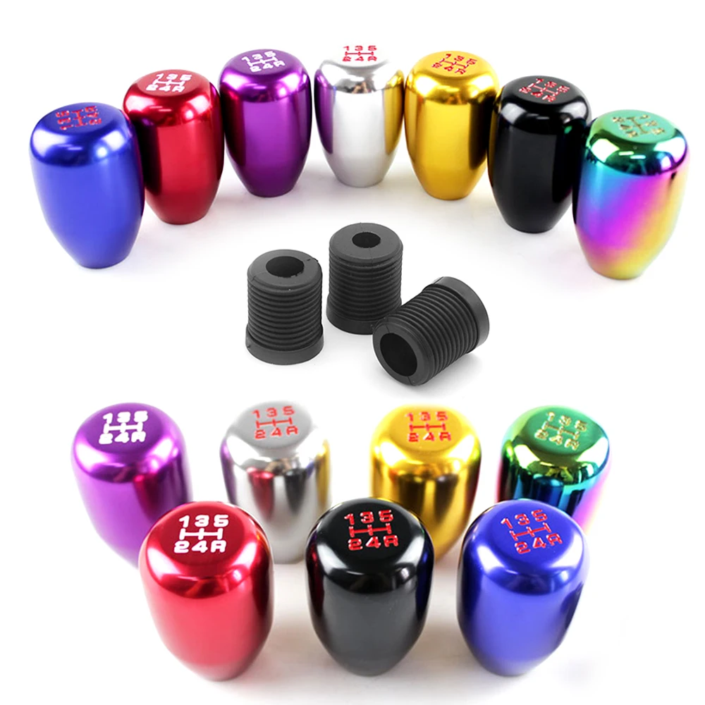 5 скоростей ручной рычаг переключения передач на алюминиевых черных