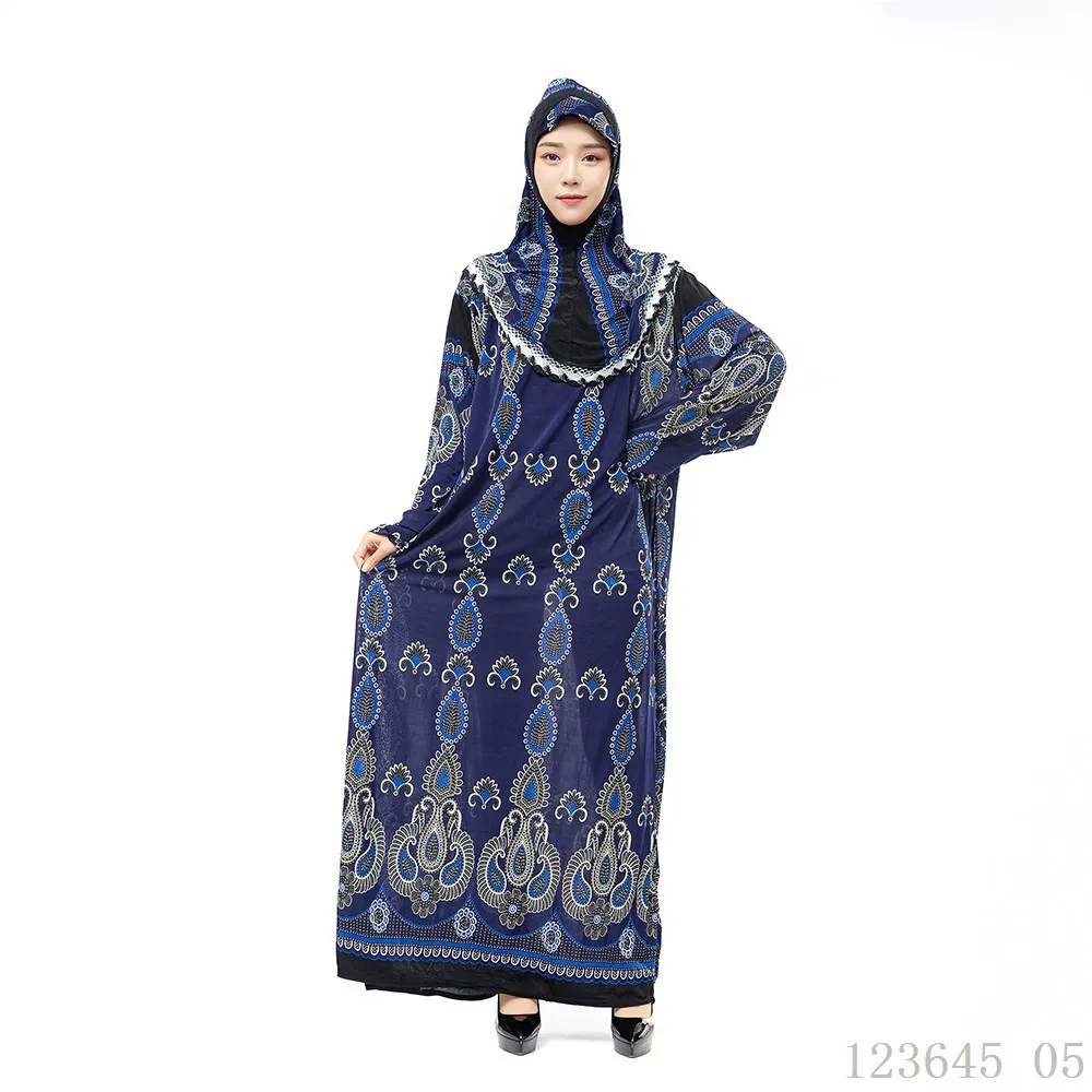 2020 мусульманский полный Чехол исламское платье Абая традиционный хиджаб +