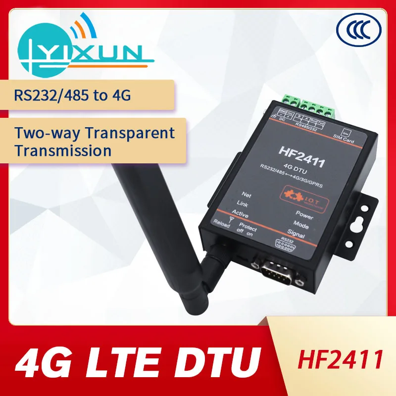 HF2411 GL 4G DTU модуль двунаправленная Прозрачная передача 485/232 Серийный порт