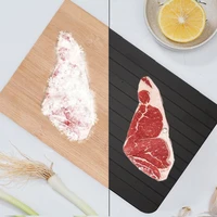 quick defrosting plate board defrost kitchen gadget tool aluminum alloy steel fast defrosting tray thaw frozen food meat fruit