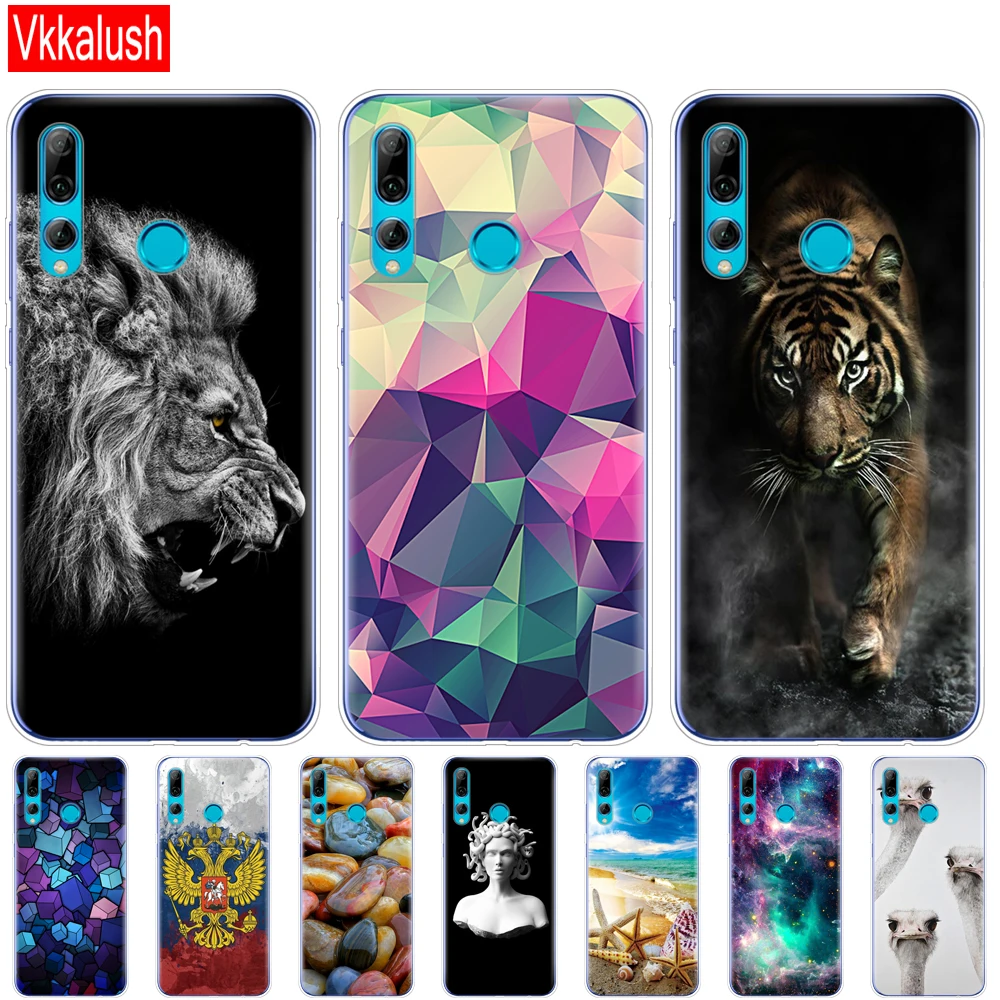 Для huawei p Smart Чехлы Силиконовые Мягкие ТПУ задняя крышка собаки для huawei p Smart plus чехол huawei p smart Z бампер