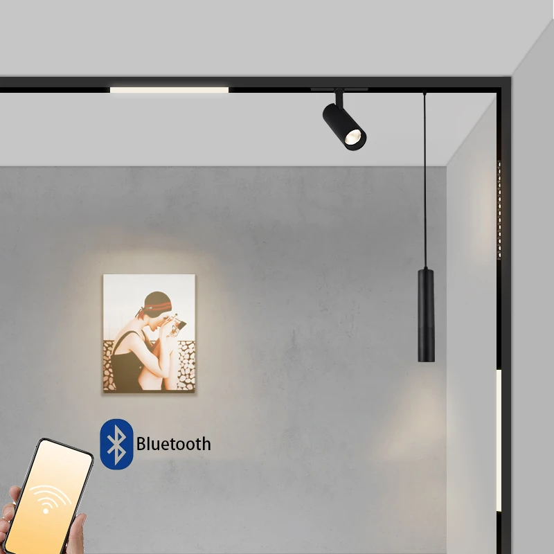 Креативный Магнитный светильник поверхностного монтажа s освещение линейная