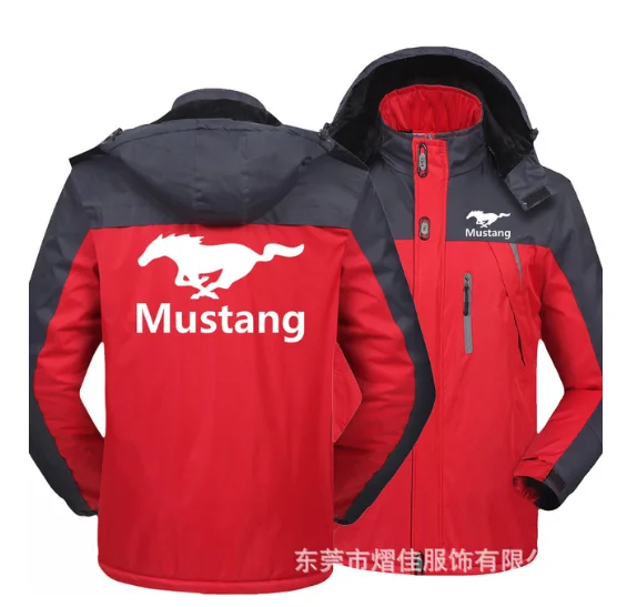 

2020 NEW Men for mustang Jackets Thick Mens Hiking Jacket Casual Outwear Warm Hooded Coat Man Windproof Overcoat Homme Outdoor