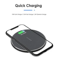 k8 qi wireless charger for iphone 12 11 pro 8 xr xs max 10w usb quick wireless charging pad for iphone samsung huawei xiaomi