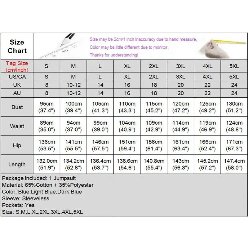 

Plus Size VONDA Women Rompers Casual Sleeveless Drop Crotch Harem Overalls Denim Pants Vintage Jumpsuits Rompers Plus Size