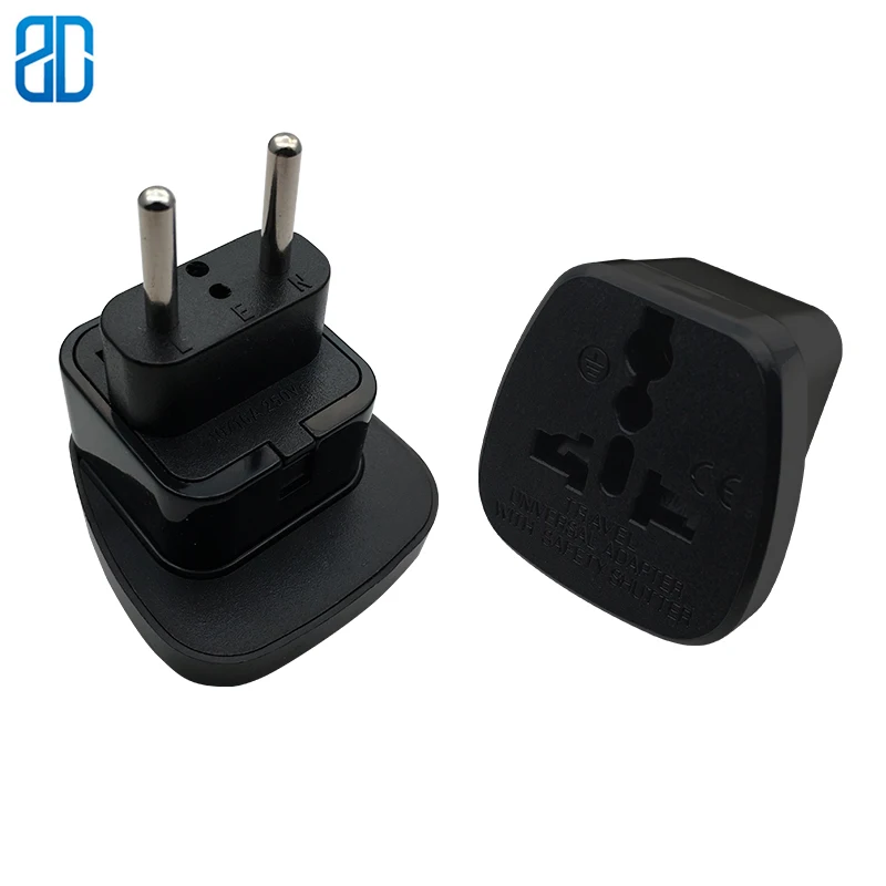 1 шт. дорожная вилка европейского стандарта на 2 контакта | Электроника