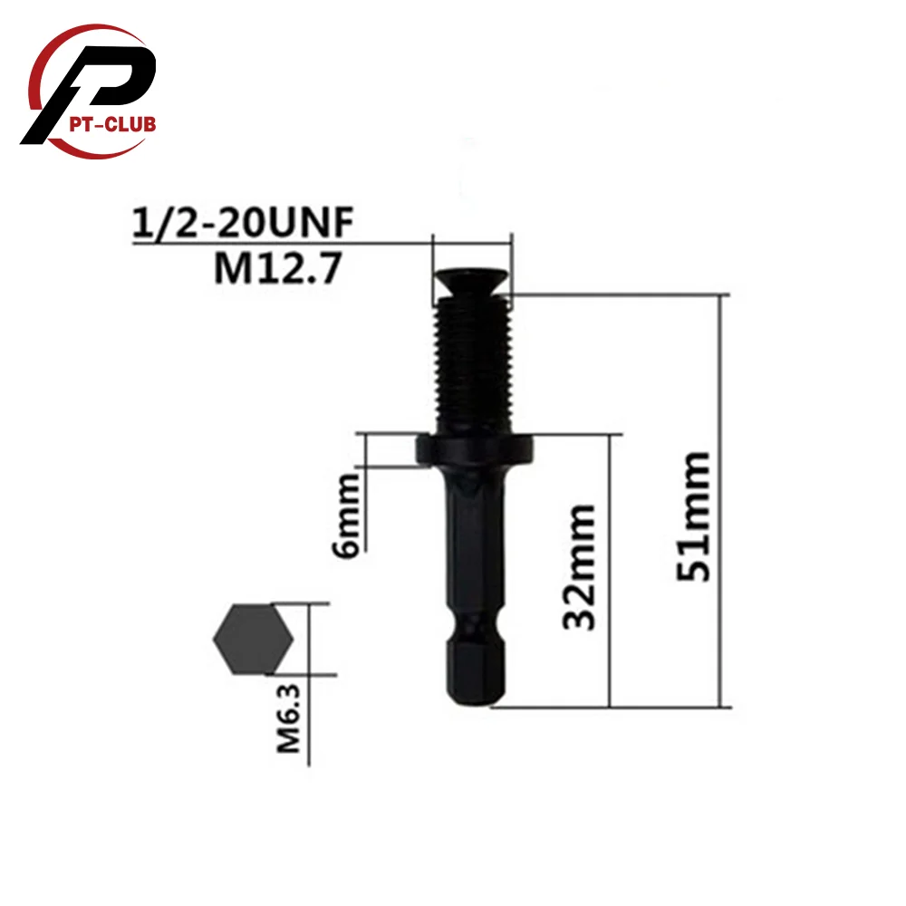 Быстросменный адаптер с резьбой 1/2 &quot 20UNF / 3/8&quot 24UNF для преобразования ударных