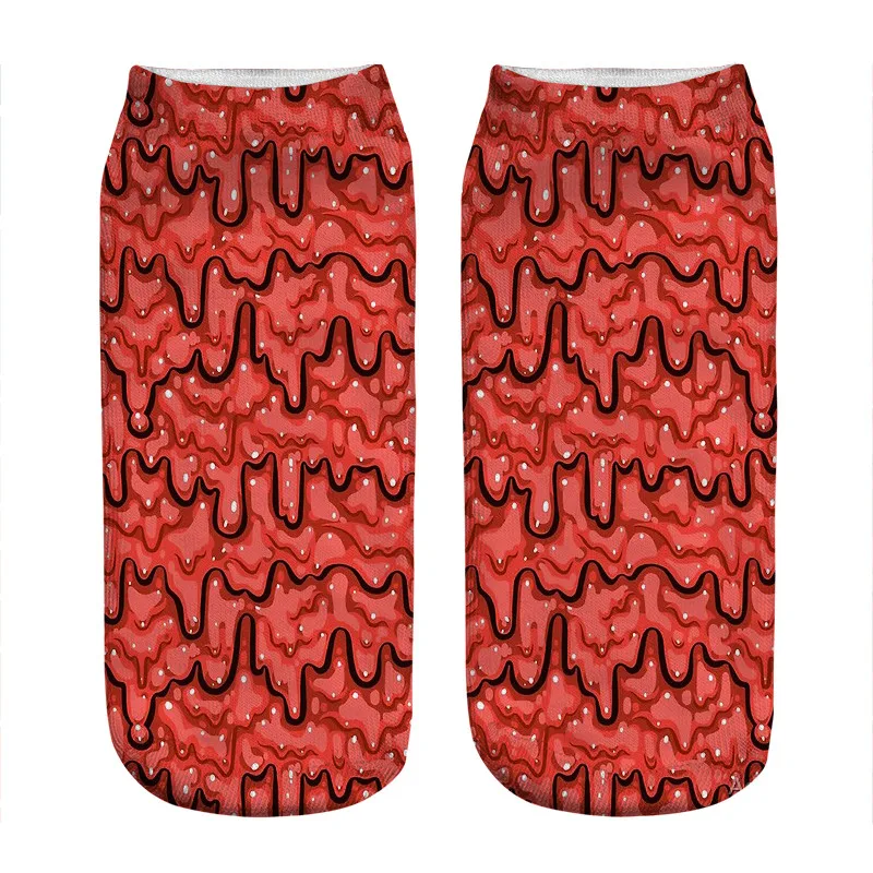 Для женщин Носки kawaii простой снежные Совы напечатанный рисунок для harajuku Смешные