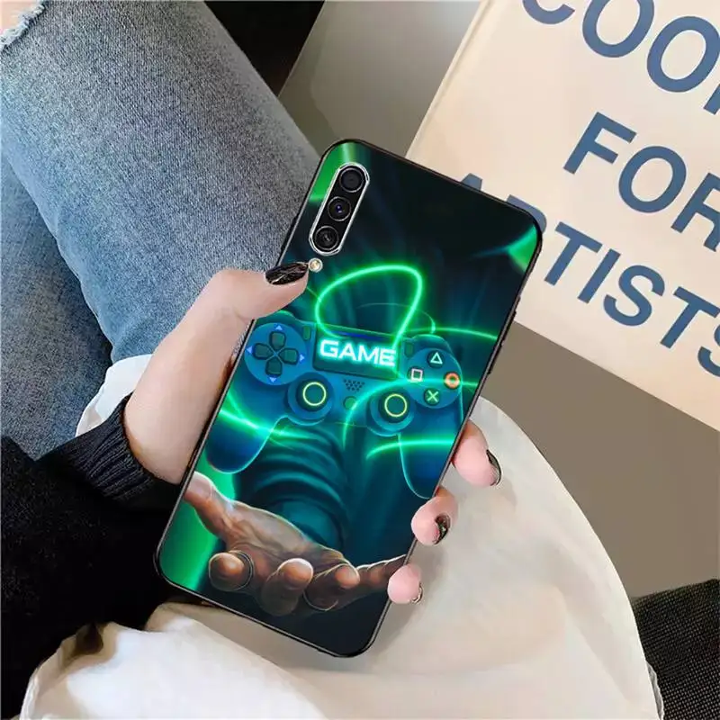 

Game Play Station button Phone Case For Samsung galaxy S 9 10 20 A 10 21 30 31 40 50 51 71 s note 20 j 4 2018 plus