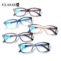 clasaga blue light blocking reading glasses colorful printed frames spring hinges men and women fashionable computer eyeglasses