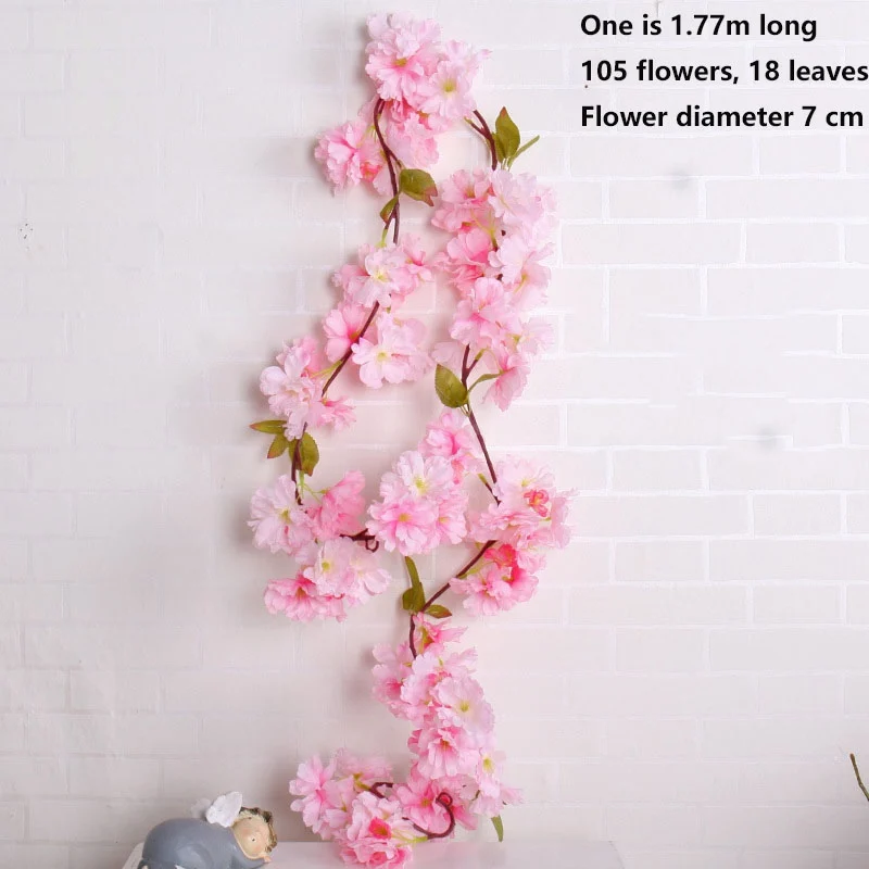 Новинка Лидер продаж 177 см искусственная лоза шелковая Цветочная Гирлянда