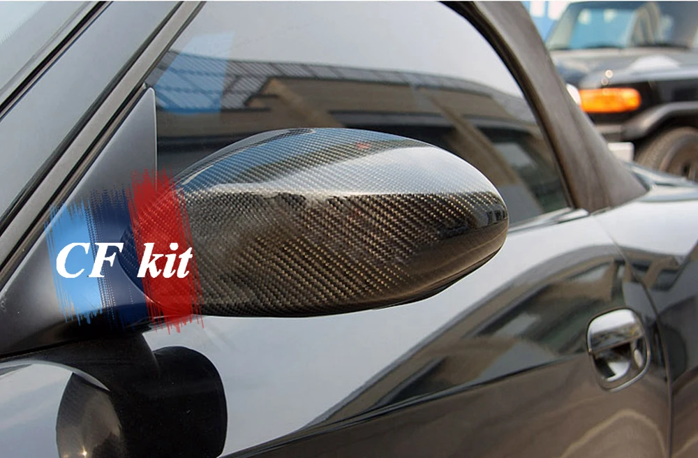 Реальные углеродного волокна крышка зеркала заднего вида наклейки для BMW Z4 E85