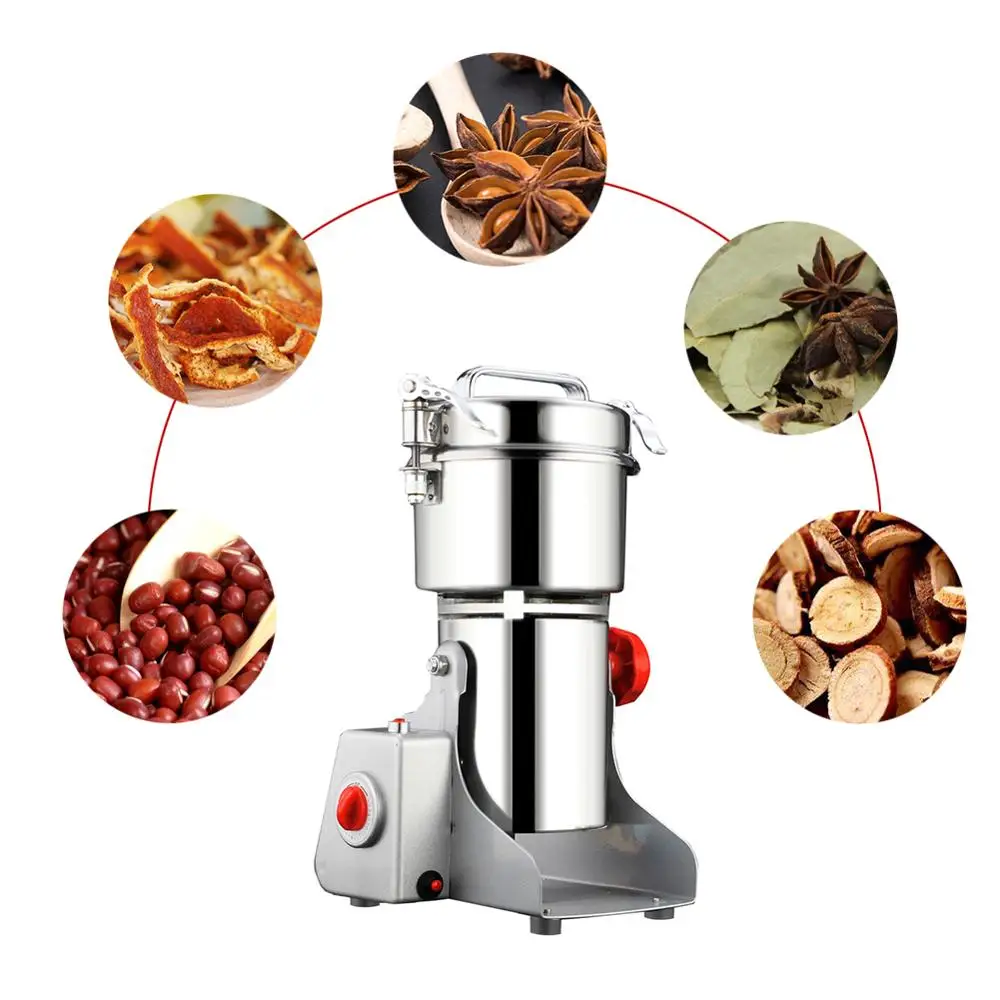 Billig 700g Elektrische Kaffeemühle Spice Getreide Mühle Kraut Medizin Kaffee Bean Trockenen Lebensmittel Schleifen Maschine Hause Bussiness Maschine