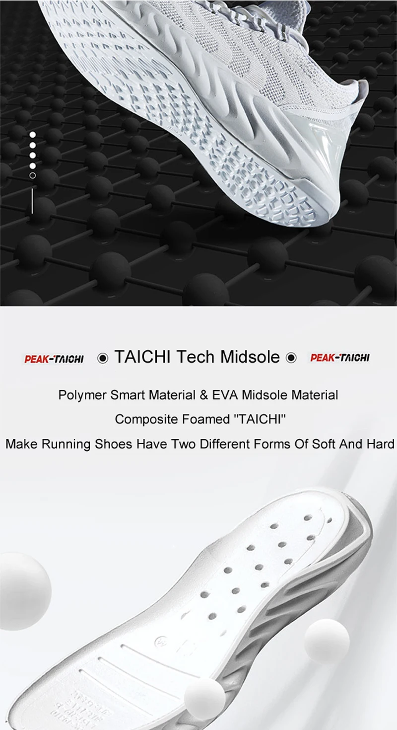 Пик TAICHI/Женская обувь для бега; Легкая спортивная обувь на подушке; удобные повседневные уличные кроссовки; обувь для пар TAICHI