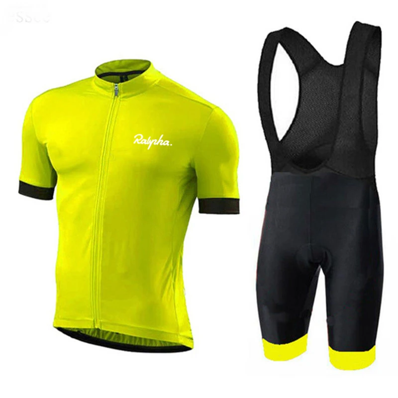 

Ralvpha Summer Man's Cycling Clothing Racing Bicycle Clothes Bib Suit Quick-Dry Mountain Bike Cycling Jersey Set Ropa Ciclismo
