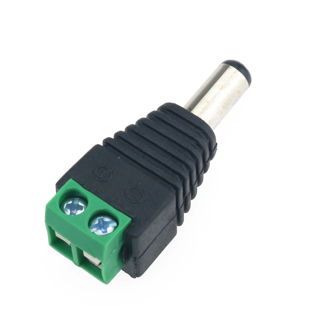 YuXi 12V DC Power Male Female Jack Adapter Plug Video Balun Converter BNC Connector for Led Strip Light Camera | Компьютеры и офис