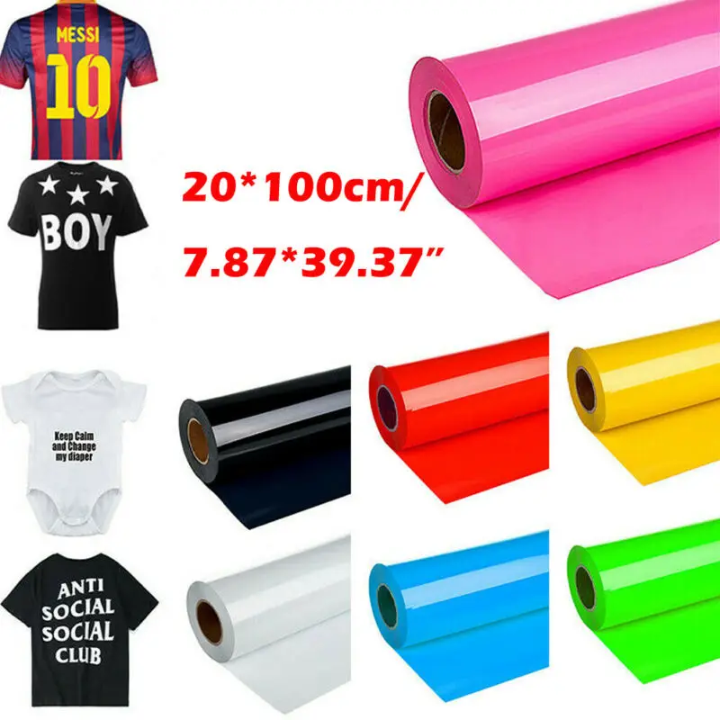 Faroot New Arrival 7.8*39 HTV Heat Transfer Vinyl Roll PU Lettering Film Iron On T-shirt Textile DIY | Дом и сад