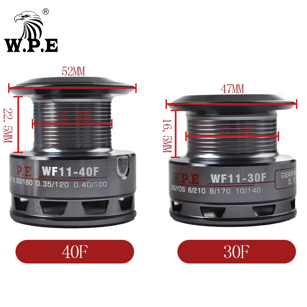 W.P.E W11 30F/40F 5 5: 1 высокоскоростная спиннинговая Рыболовная катушка 9 +
