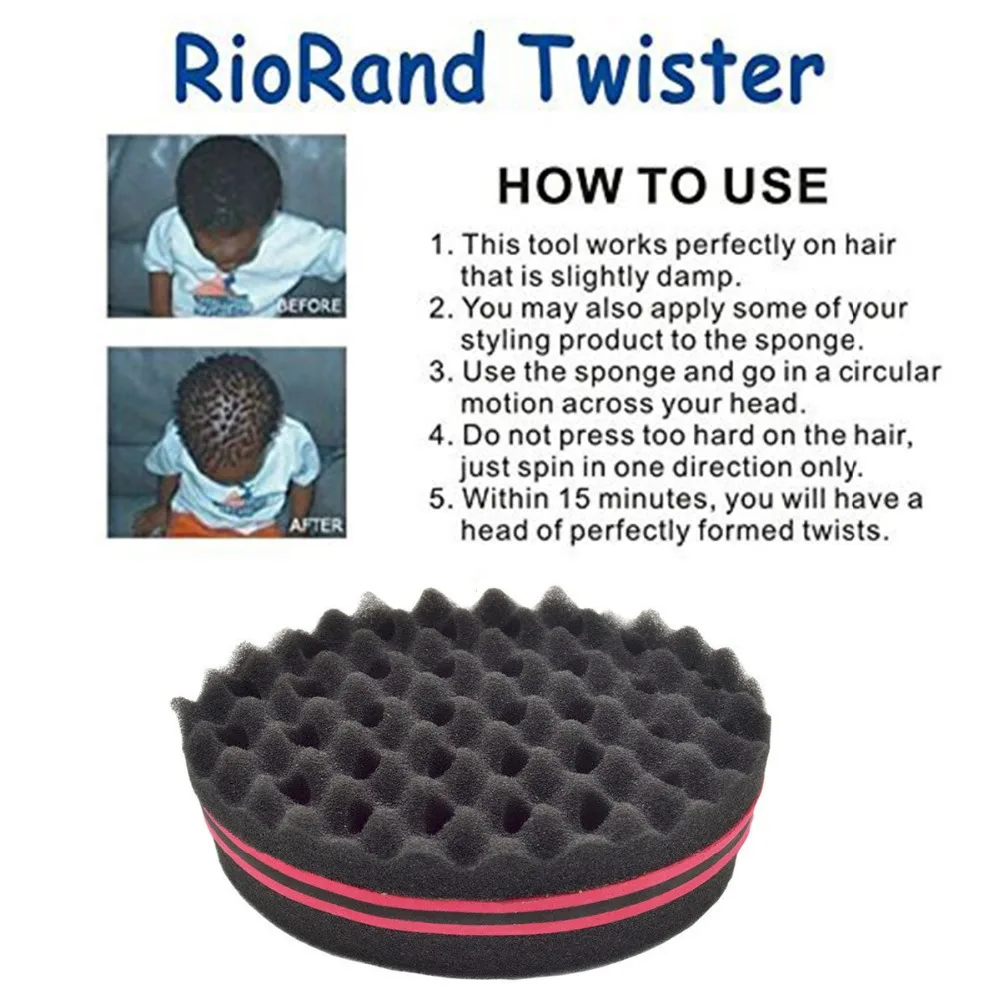 Двухсторонняя волнообразная губка для завивки волос волшебная щетка