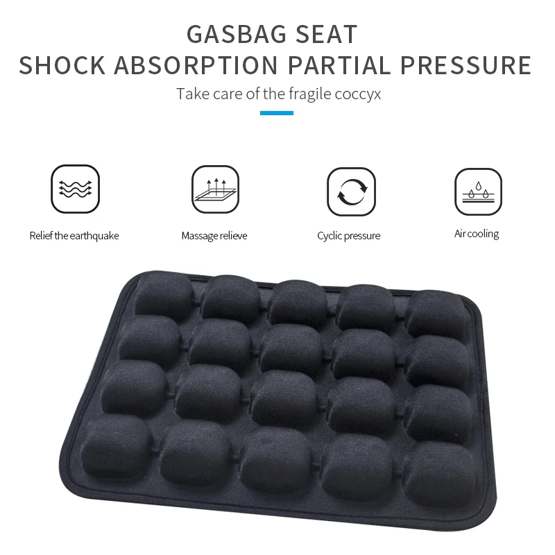 

NEW-Universal Motorcycle Seat Cushion Breathable Wearable Air Pad High Damping Rear Seat Cover