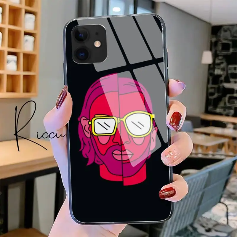 

PNL QLF Rapper singer Phone Case Tempered Glass For iPhone 11 Pro XR XS MAX 8 X 7 6S 6 Plus SE 2020 12 Pro Max Mini case