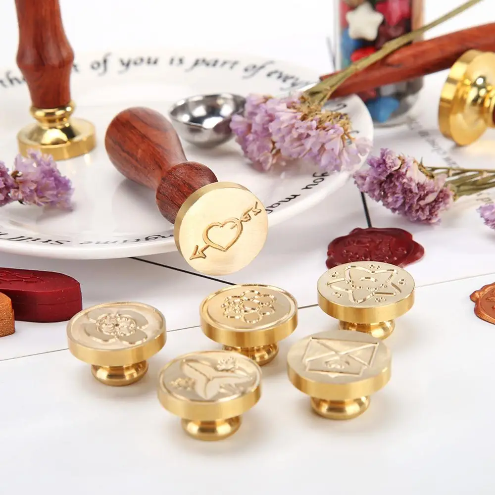 Металлический восковой штамп винтажный Печатный сделай сам свадебные подарки