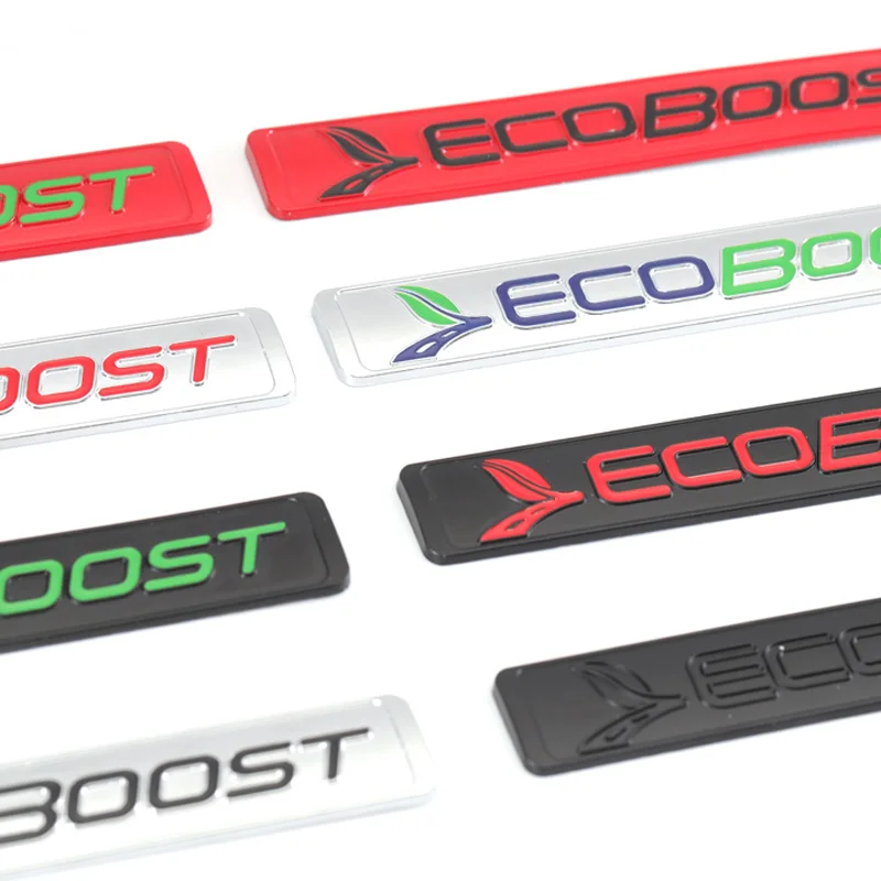 Металлическая наклейка Ecoboost эмблема значок для Ford Focus 2 3 4 Fiesta Kuga Escape Mondeo Edge Ecosport