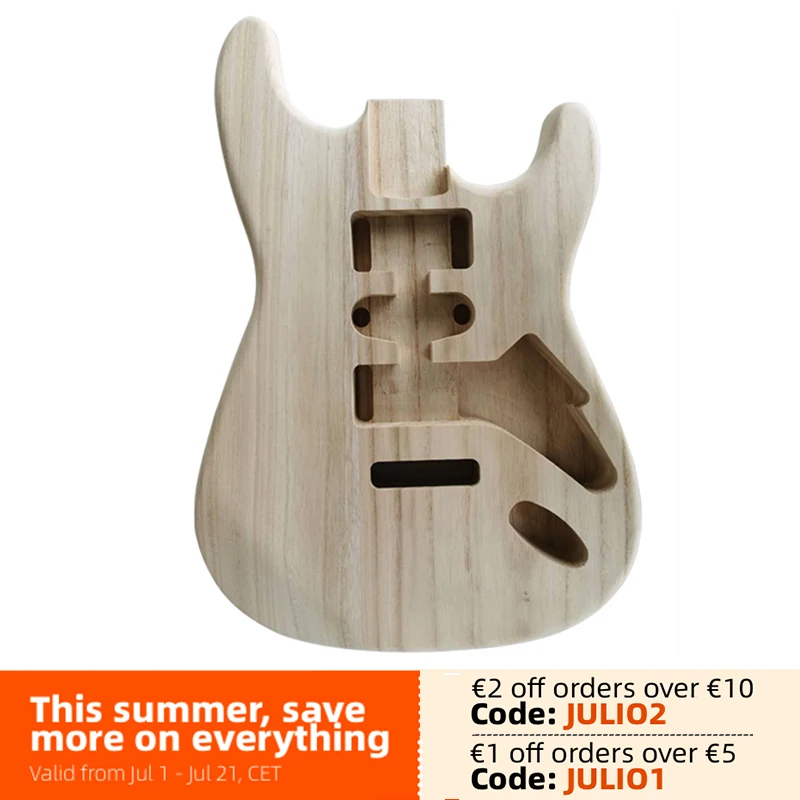 st unfinished handcrafted elektrische gitarre körper gitarre barrel ersatz teile für st stil elektrische gitarren diy teile free global ship