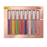 8 colorsset matte color eyeliner kit makeup waterproof colorful eye liner pen eyes make up eyeshadow cosmetics eyeliners set