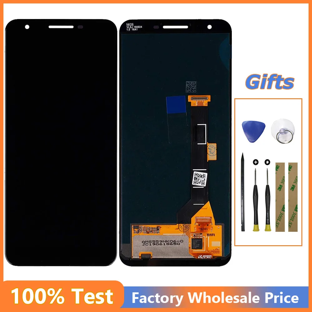 

LCD For Google Pixel 3A G020A G020E G020B 5.6 Inch Display Touch Panel Digitizer Screen Replacement Tools Adhesive