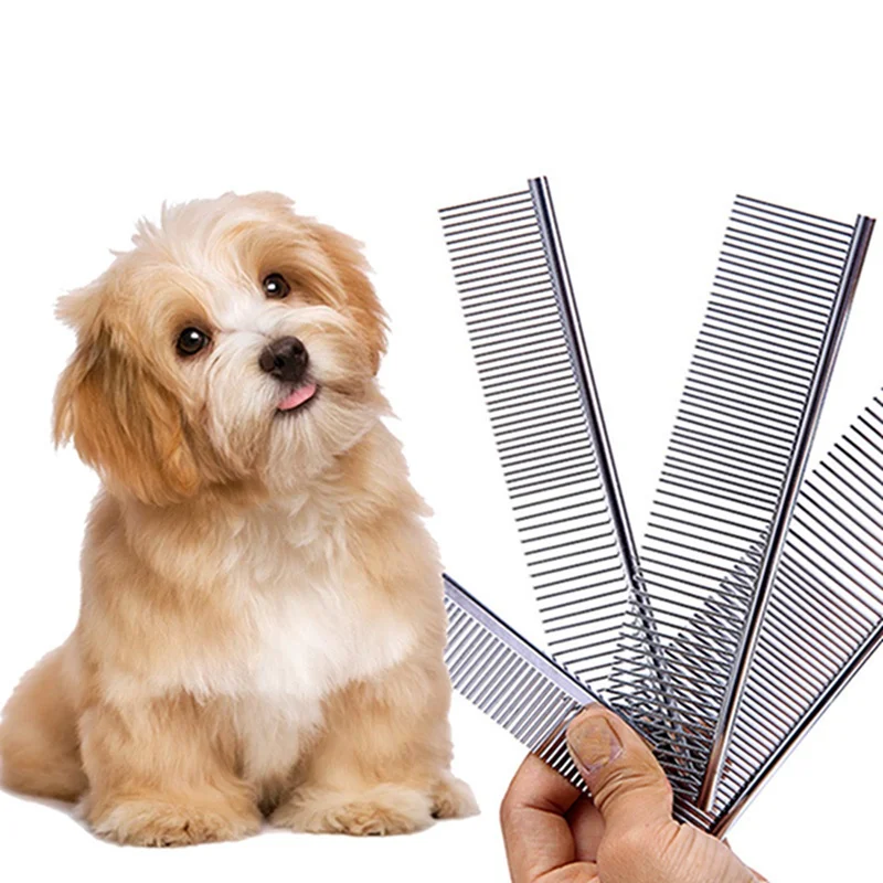 Расческа для домашних животных щетка из нержавеющей стали длинная толстая