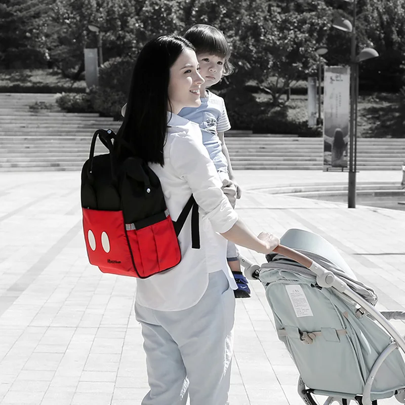 Disney Новая модная сумка для подгузников рюкзак большой вместимости Детская ухода