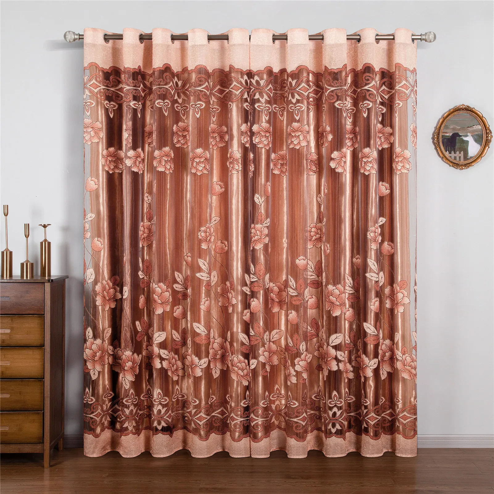 Тюлевые шторы для гостиной жаккардовые занавески прозрачные Занавески Из вуали