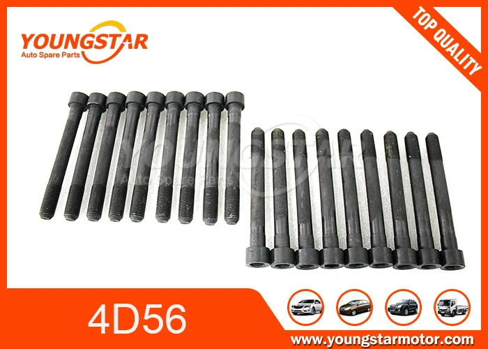 Болты головки цилиндра для Mitsubishi L200 l300 4D56 Hyundai h1 h100 D4BH D4BB D4BA|Блоки и детали| |