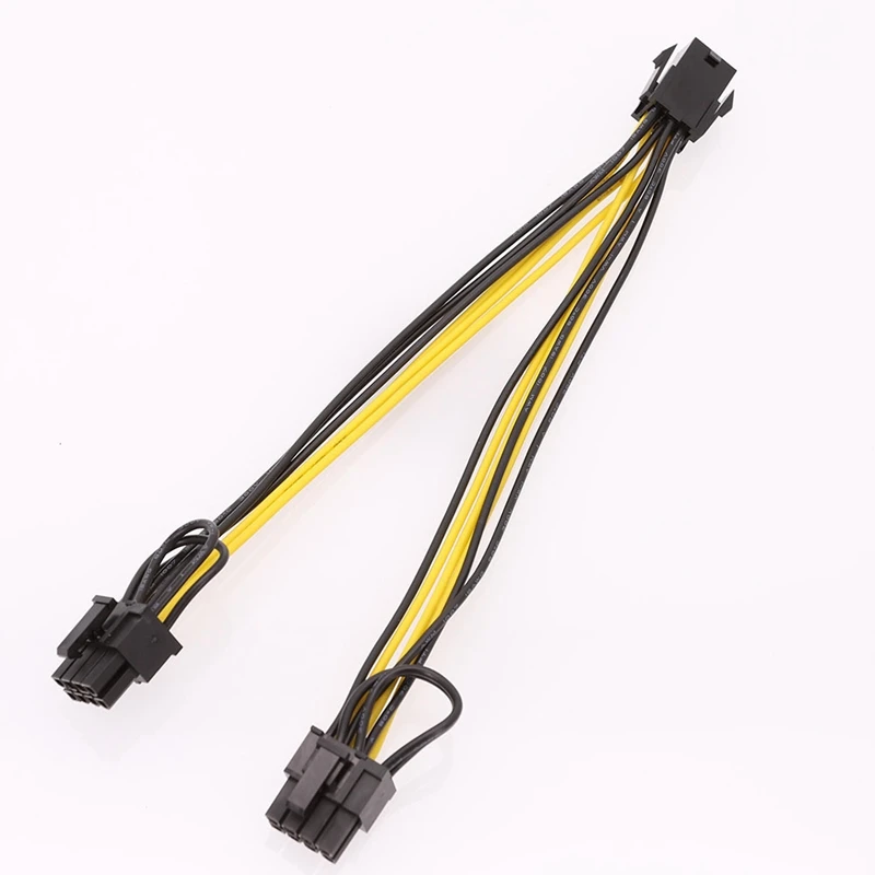 

10Pcs PCI-E PCIE 8P Female to Dual 8Pin 6+2P Male GPU image Video Card Miner Power Extension Cable Cord 18AWG Wire