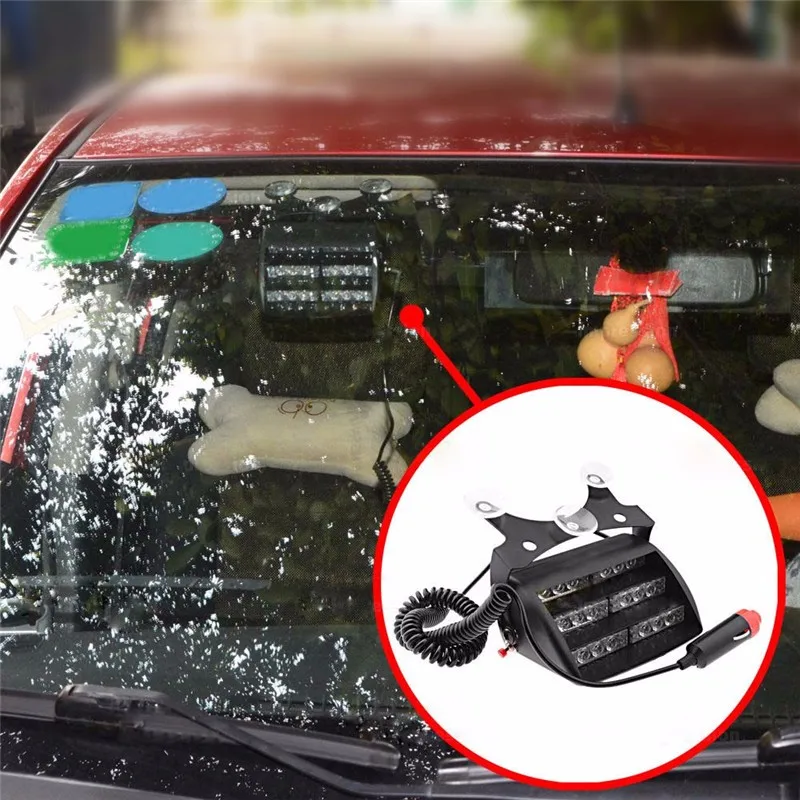 3 режим мигания 18 светодиодный автомобиль Предупредительная полицейская лампа мигалки сигнальный фонарь Маяк аварийный стробоскоп автомобилей Индикатор тумана Лампа