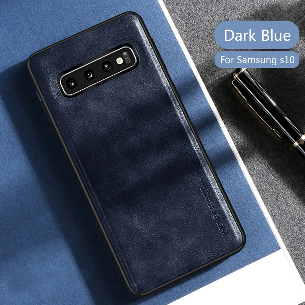 LLZ. COQUE, ультратонкий кожаный чехол премиум класса, защитный чехол для samsung Galaxy S10e S9 S10 Plus Note 9, чехлы, чехлы