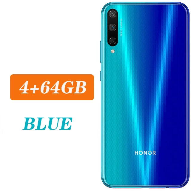 4G 64G Blue Honor play 3 смартфон 4/6G 64G/128G 4000 мА/ч, Батарея Kirin 710F 48MP камера Android 9,0 6,3" ips 1560X720 - Цвет: 4G 64G Blue