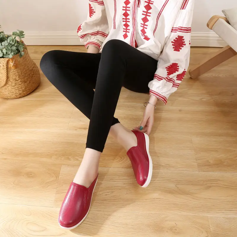 Zapatillas Mujer Women Slip On Casual Flats Shoes Ladies Sewing Solid Loafers Non Slip Flat Shoe Woman Female Fashion Moccasins