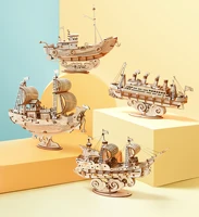 3d model three dimensional assembled ship model home decoration nautical handmade diy toy birthday gift