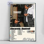 Музыкальный альбом в стиле хип-хоп от YoungBoy MT927, Настенная картина, Картина на холсте, постеры, декор для гостиной