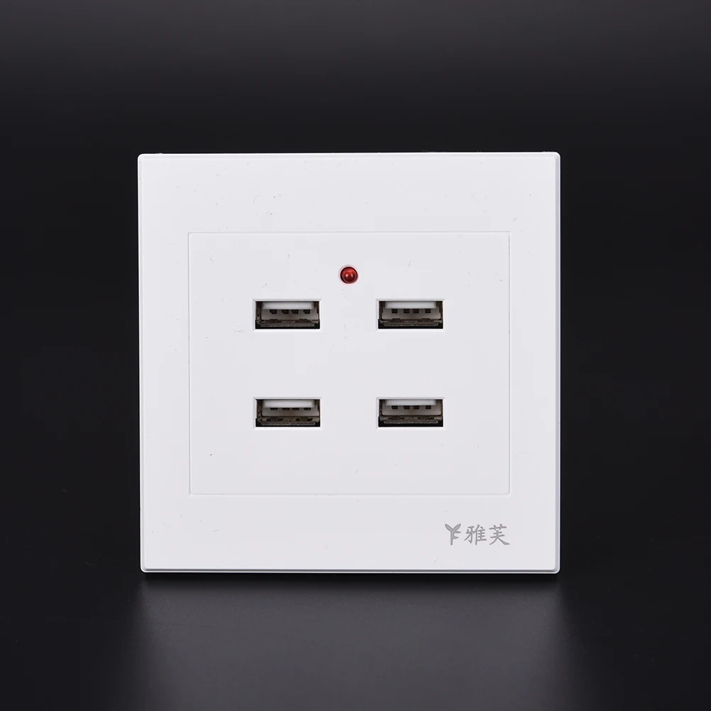 Новый DC 2/3/4 Порты USB 5V 3.1A Электрический настенный Зарядное устройство док-станции
