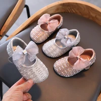 autumn baby girls casual leather shoes bow princess leather shoes children shoes