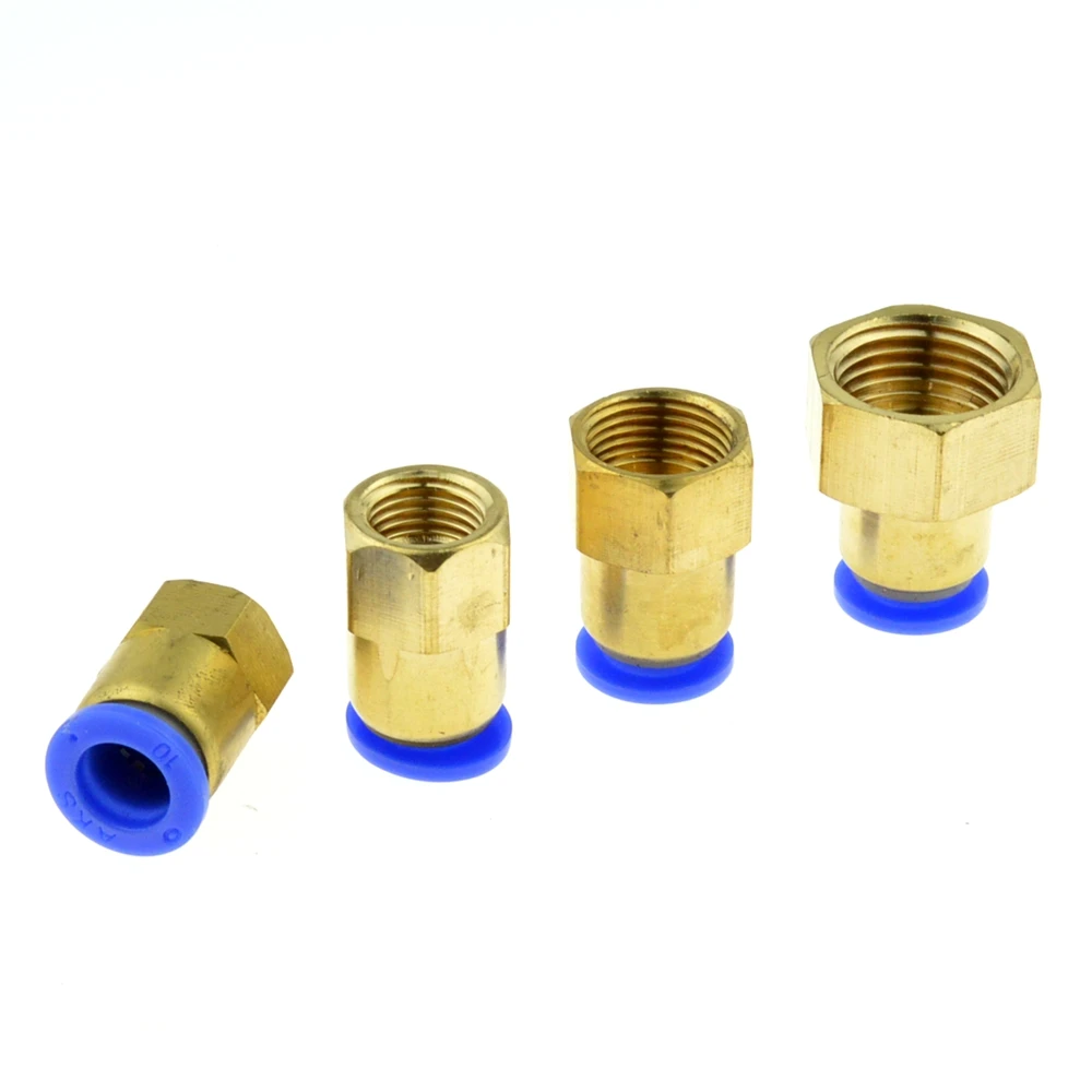 Air Pipe Fitting 10mm 12mm 8mm 6mm Hose Tube 1/8" 3/8" 1/2" BSP 1/4" Female Thread Brass Pneumatic Connector Quick Joint |
