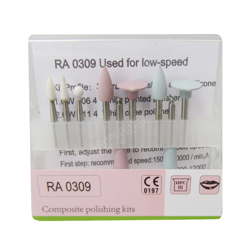 

RA0309 Dental Composite Polishing Kits For Low-speed Handpiece Contra Angle Prophy Stone Polisher Dental Materials